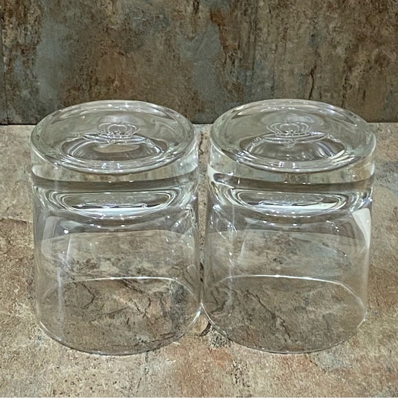 Crown Royal Embossed Logo on the Base Heavy Bottom Clear Whiskey Glasses - Picture 6 of 11